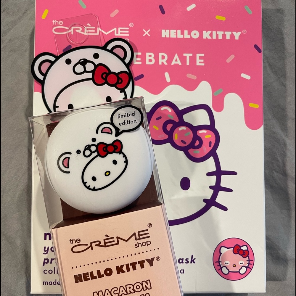 Hello Kitty facial mask and lip balm